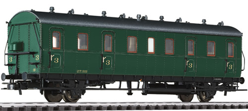 Liliput 334052 - Passenger Coach 3rd Class Cdtr-21/31  27.311 SNCB Ep.II
