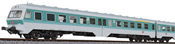 German 3pc RailCar Set DMU BR 614 of the DB AG - Turquoise / Gray
