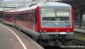 German Diesel Railcar BR 628 521-7/928 521-4 of the DB AG