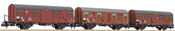 3pc Covered Freight Car Set type Gos 245