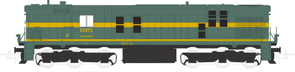 Mabar M-81310s - Spanish Diesel Alco Locomotive 1329 of the RENFE (DCC Sound Decoder)