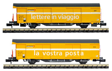 Mabar M-86502 - Set 2 SBB Post wagons yellow