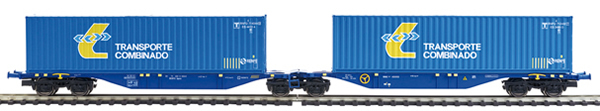 Mabar MH-58875 - 2pc Container Wagon Set TRANSPORTE COMBINADO