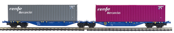 Mabar MH-58876 - 2pc Container Wagon Set  RENFE MERCANCIAS
