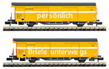 Set 2 SBB Post wagons yellow
