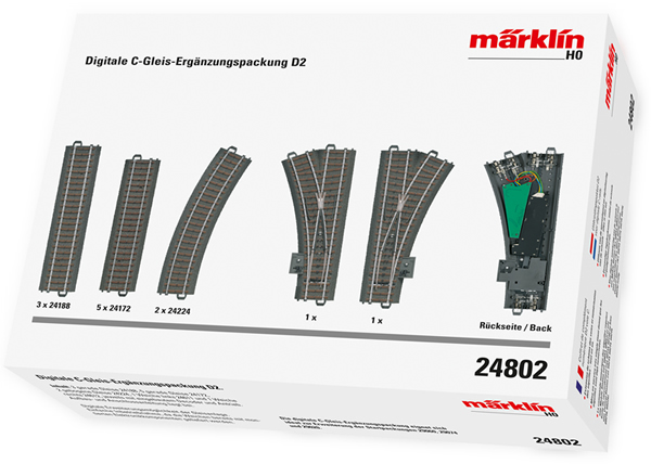 Marklin 24802 - Digital C Track extension set D2