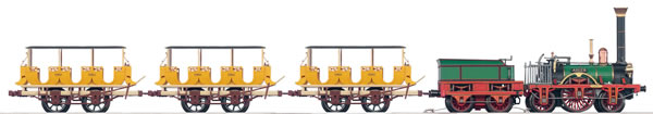Marklin 26351 - Digital Historic Adler Passenger Train Set in Wooden Case (L)