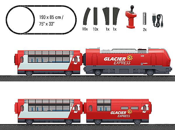 Marklin 29348 - Märklin my world - Glacier Express Starter Set for Children Ages 3