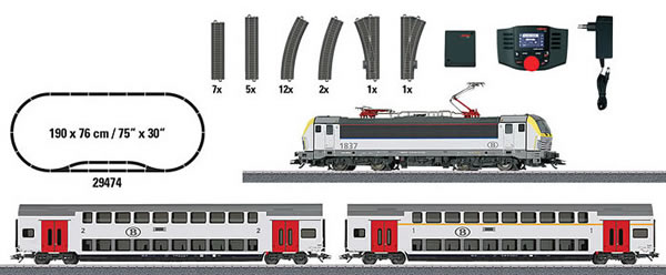 Marklin 29474 - Digital Starter Set Passenger Train (Sound Decoder)
