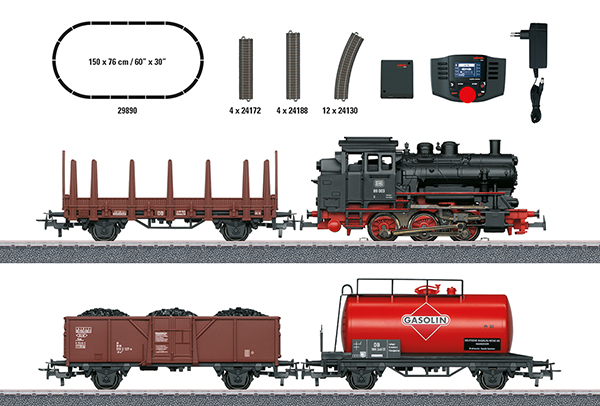 Marklin 29890 - Digital Freight Train Set, with BR89 Steam Loco