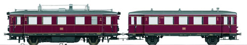 Marklin 37706 - Dgtl DB Diesel Powered Railcar with a Trailer without Sound