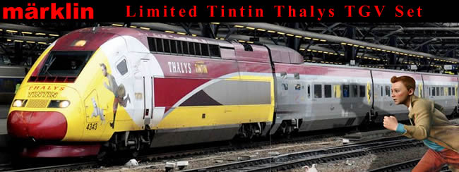 Marklin 37795 - Limited Tintin 10 Piece Thalys TGV Set