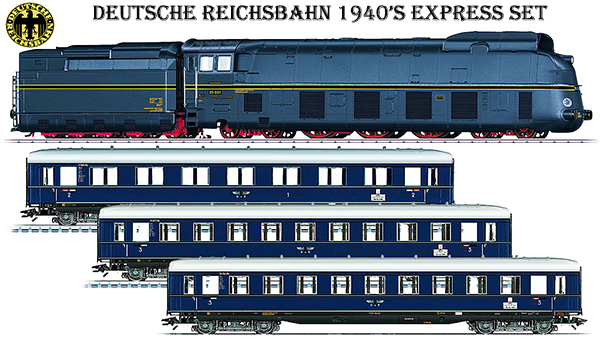 Marklin 390581 - German 1940s Express Train (2018 Limited Toy Fair Dealer Set)