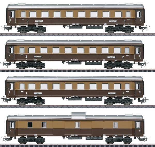Marklin 40360 - Italian “Tin-Plate” Express Train Passenger Car Set