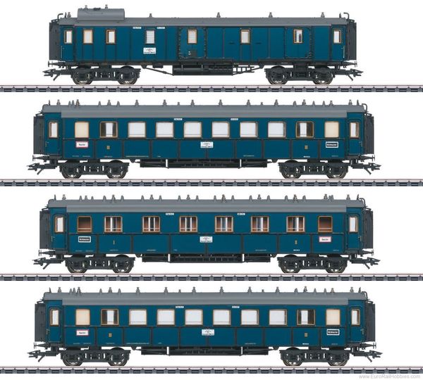 Marklin 41353 - K.Bay.Sts.B. Express Train Passenger Car Set (3/2022 MHI Exclusive Item)