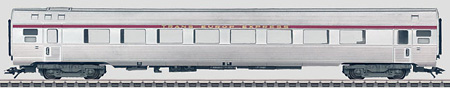 Marklin 41872 - TEE EXP TRAIN INOX PASS CAR (L)  07