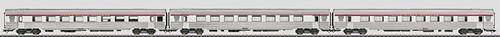 Marklin 41875 - SNCF Era IV PBA L´Oiseau Bleu TEE Passenger Car Set, 3 Cars (L)