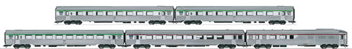 Marklin 41876 - RUBENS PBA TEE Express Train Passenger 5- Car Set
