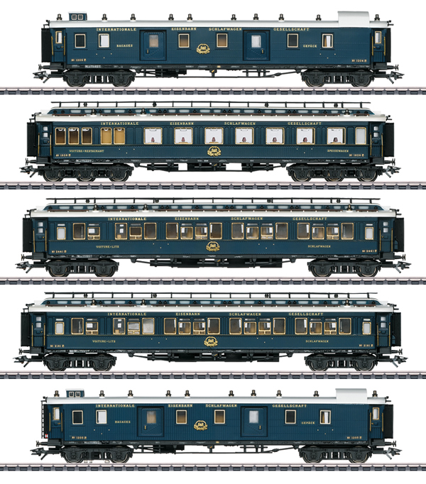 Marklin 42790 - “Simplon Orient Express” Express Train Passenger Car Set 1