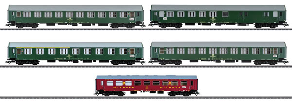 Marklin 42980 - Inter-Zone Express Train Passenger Car Set, Type Y/B 70