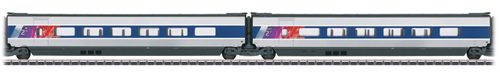 Marklin 43436 - 2pc French TGV POS Add-on Car Set 2 of the SNCF