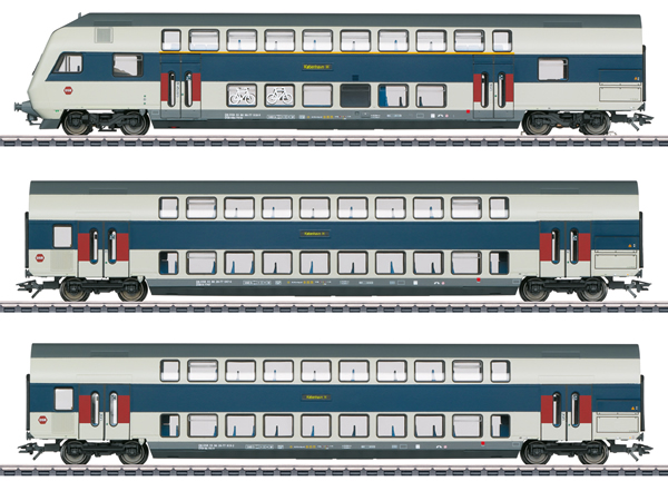 Marklin 43599 - “Copenhagen Commuter Service” Bi-Level Car Set