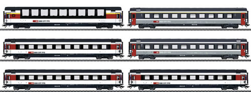 Marklin 43671 - SBB EuroCity Express Train Passenger 6-Car Set