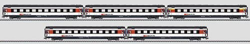 Marklin 43672 - Swiss Intercity Express Train Passenger Car Set of the SBB