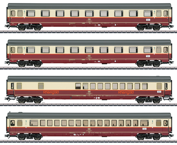 Marklin 43849 - Rheingold Offshoot Train Passenger Car Set - Marklin Club