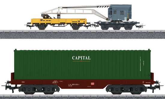 Marklin 44452 - Container Loading Car Set - START UP