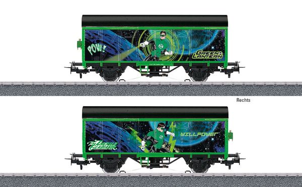 Marklin 44830 - Covered Freight Car Green Lantern