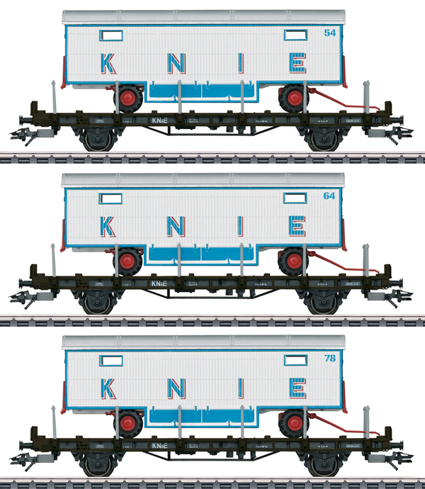 Marklin 45085 - “100 Years of the Swiss National Circus Knie” Flat Car Set