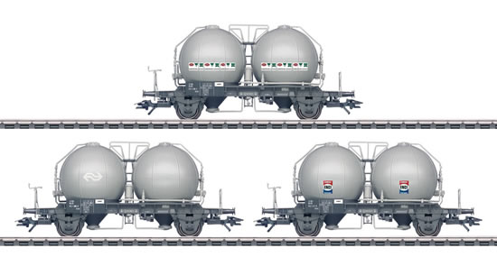 Marklin 46626 - 3pc Type Uces Spherical Container Car Set