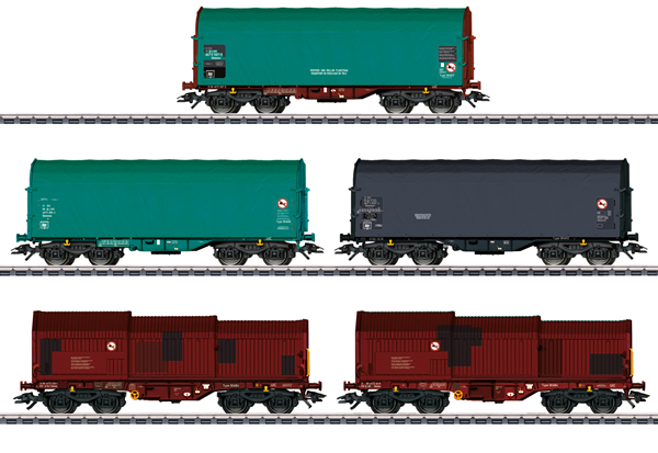 Marklin 46875 - Belgium Freight Car-Set 5 Cars of the SNCB