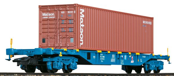 Marklin 47136 - Belgian Type Sgnss Container Transport Car 
