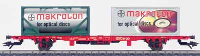 Marklin 47702 - Type Lgnss 577 Container Transport Car with Makrolon Containers