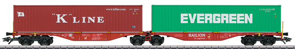 Marklin 47800 - Double Container Wagon type Sggrss 80