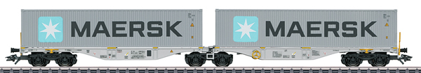 Marklin 47803 - Double Container Wagon type Sggrss 80
