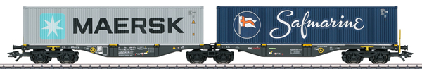 Marklin 47806 - NL Type Sggrss Double Container Transport Car, RailReLease