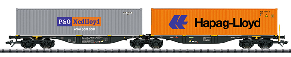 Marklin 47807 - Type Sggrss 80 Double Container Transport Car