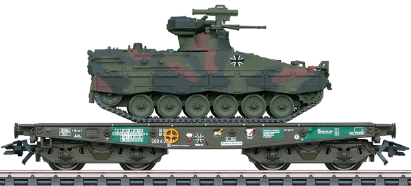 Marklin 48746 - Type Rlmmps Heavy-Duty Flat Car w/Marder Tank, Era V
