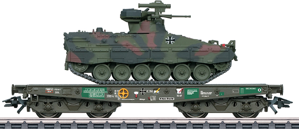 Marklin 48747 - Type Rlmmps Heavy-Duty Flat Car w/Marder Tank, Era V