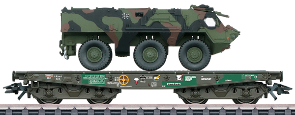 Marklin 48794 - Type Rlmmps Heavy-Duty Flat Car w/Fuchs Tank, Era V
