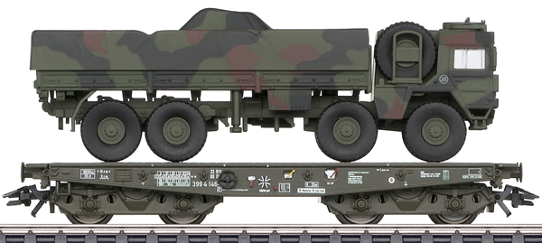 Marklin 48797 - Type Rlmmps Heavy-Duty Flat Car w/MAN 10 Truck, Era V