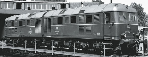 Marklin 55287 - German Double Unit Diesel locomotive BR 288 002 a / b of the DB (Sound Decoder)