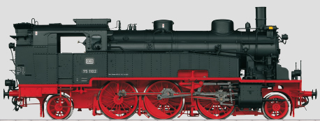 Marklin 55753 - German Steam Locomotive BR 75.4 of the DB (Sound Decoder)