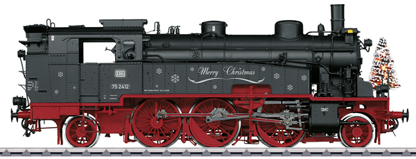 Marklin 55759 - German Christmas Stationery Locomotive BR 75 2412 of the DB (Sound)