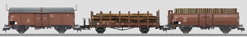 Marklin 58229 - German Freight Car Set Timber Loading of the DB