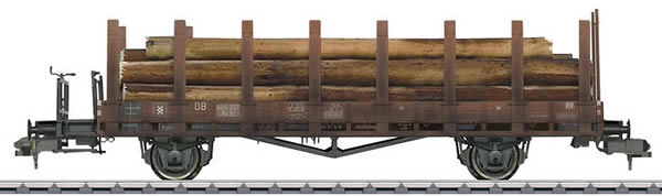 Marklin 58385 - Stake Wagon R10 with wood load