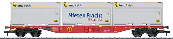 Marklin 58641 - Type Sgns 691 Container Transport Car, WoodTainer XXL Containers I